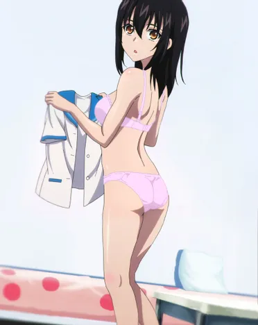 The more fanservice type of moments in Strike the Blood Part 3